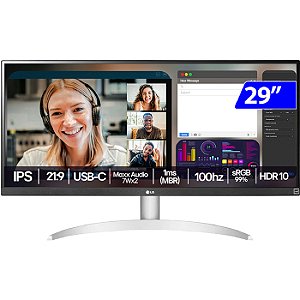Monitor Lg 29p 29wq600b Ips Ultrawide Full Hd 100hz 1ms Hdmi - 29wq600b-w.awzm