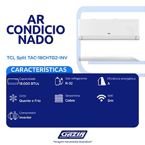 Ar Split 18.000 Tcl Inverter Q/f - Tac-18chtg2-inv - PC / 2