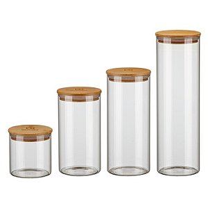 Conj. Pote De Vidro Electrolux C/ T. Bambu - 4pcs - 41044630