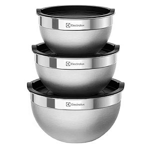 Conjunto De Bowls Inox Electrolux 3pcs - 41049099