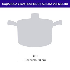 Cacarola Rochedo Facilita 20cm - 5861034135
