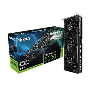 Placa De Video Palit Geforce Rtx 5060 8gb Oc 128bits Gddr7 Infinity 3 Ne75060t19p1-gb2063s