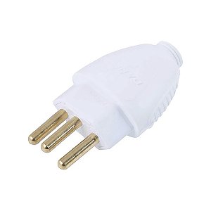 Plugue Desmontavel 3 Pinos 2p+t 20a/250v Branco Dn1616 - PC / 12