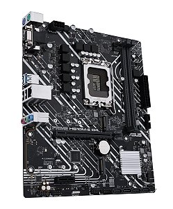 Placa Mae Asus Prime H610m-e D4 Lga 1700 2xddr4 64gb Vga, Hdmi, Dp, 2 M.2 Nvme, 1x16, 2 X1 2xusb 3.2, 2xusb 2.0, 4xsata