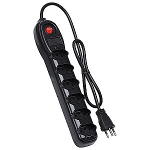 Filtro De Linha 6 Tomadas Pp 0,75mm Comprimento 1mt