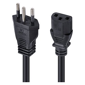 Cabo De Força Tripolar Para Fonte 3x0,75 Mm 250v - 2 Mts (10 Un) - PC / 10