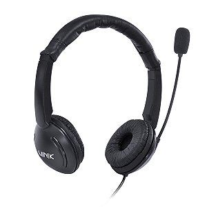 Fone De Ouvido Headset Corp Usb Com Microfone - Preto - Vk390