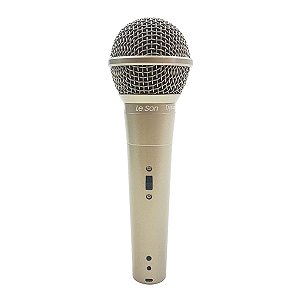 Microfone C/fio Profissional Ls58 Champanhe