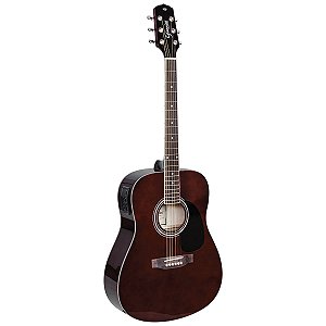 Violão Eletroacústico Aço Com Equalizador E Afinador Gd-1 Eq Translucent Dark Wine