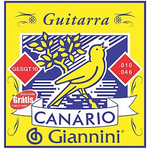 Encordoamento Para Guitarra Canario .010 - Gesgt10