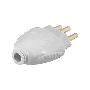 Plug Desmontavel 3 Pinos 2p+t 10a/250v Cinza Dn1595 - PC / 12