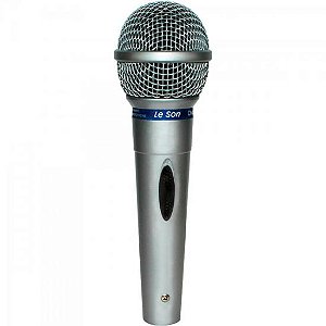 Microfone Leson MC-200 Dinâmico Cardióide Prata
