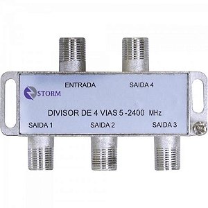 Divisor Satélite 1/4 5-2400 MHz Storm - PCT / 10