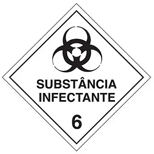 Placa de Simbologia Substância Infectante 6