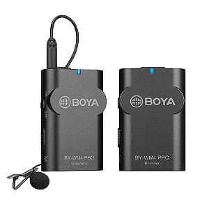 MICROFONE BOYA BY-WM4 PRO LAPELA SEM FIO