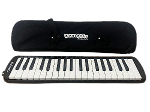 Escaleta 37 Teclas Com Bag Bocal E Mangueira - Preta e Branca / Azul e Branca - Aprendiz