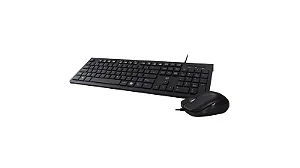 Kit Teclado e Mouse Com Fio Multi Cabo de 150cm Com Conexão USB - TC240