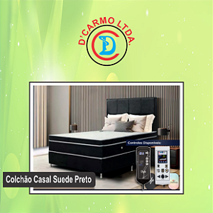 COLCHÃO MAGNÉTICO - Casal Padrão - Preto