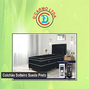 COLCHÃO MAGNÉTICO - Solteiro - Preto