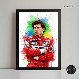 Quadro Decorativo - Ayrton Senna, Formula 1