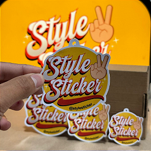 Sticker em Formato de Tag