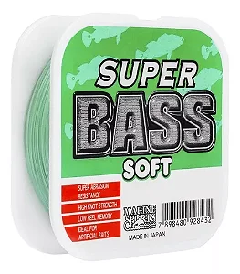 LINHA MONOFILAMENTO SUPER BASS SOFT VERDE  250M