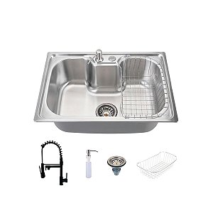 Cuba Gourmet  Aço Inox 304 e Torneira Dream Preta