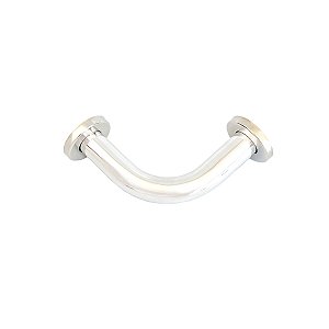 Barra de Apoio Canto Alumínio Polido 15 cm