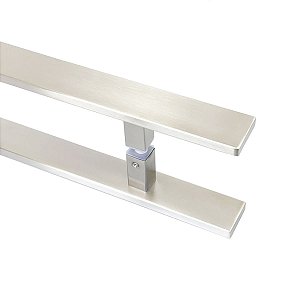Puxador Flat Aço Inox Escovado 120 cm