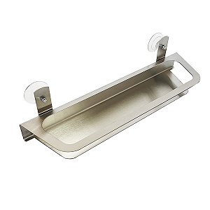 Suporte Porta Shampoo Aço Inox Escovado