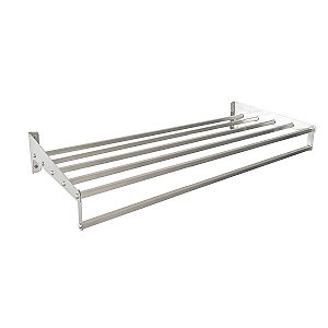 Porta Panelas em Aço Inox 80 cm 5 Níveis