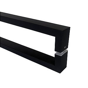 Puxador Square Aço Inox Preto 200 cm