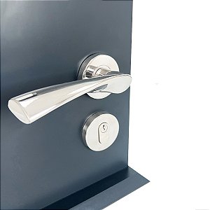 Fechadura Vision Externa Interna 55mm Em Aço Inox