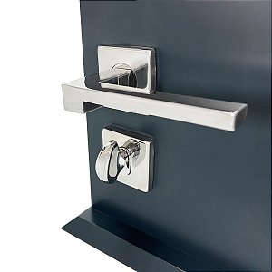 Fechadura para Porta Modelo Turim Banheiro Polido