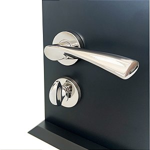 Fechadura para Porta Modelo Vision Banheiro Polido