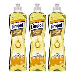 Kit 3 Detergente Gel Concentrado Neutro 400ml