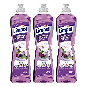 Kit 3 Detergente Gel Concentrado Uva e Orquídea 400ml