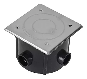 Caixa de passagem com tampa inox