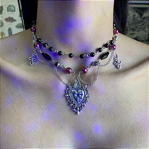 Gargantilha Choker Estilo Gótico Punk
