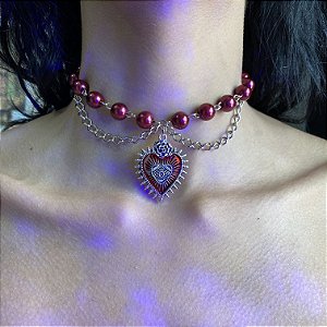Colar Gótico Gargantilha Pingente Vampiro
