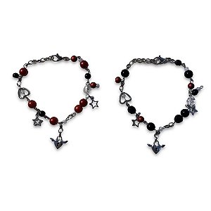 Pulseira Nana Osaki Vermelha e Preta