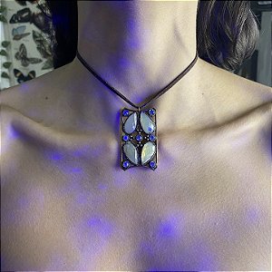 Colar Gargantilha Com pingente vintage