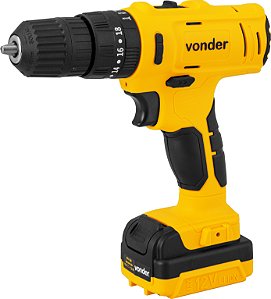 Parafusadeira/furadeira com impacto a bateria 12 V fonte de carregamento bivolt automática PFV 120I VONDER