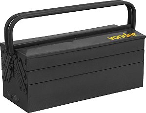 Caixa metálica sanfonada para ferramentas com 5 gavetas 50 cm x 19 cm x 20 cm VONDER