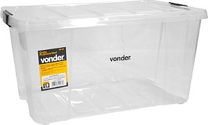 Caixa plástica/baú transparente CBV 028 VONDER
