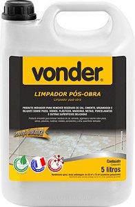 Limpador pós-obra 5 litros VONDER