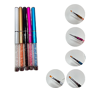 Pincel com tampa Fan Nails