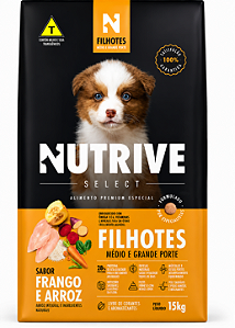 Nutrive Filhotes Raças Média e Grande 15kg