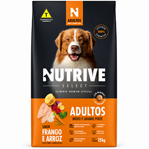 Nutrive Adulto Raças Médias e Grandes 15kg