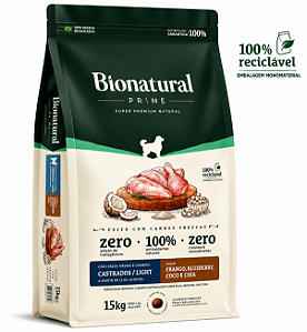 Bionatural Cães Light Castrado 15kg